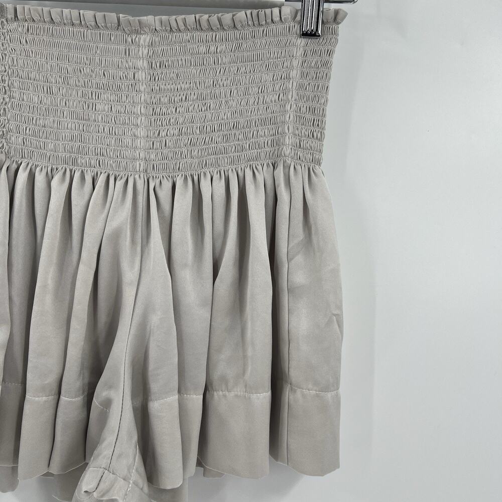KOCH Erica Shorts Women's Size Small Skirt Skort Pleated Silver Gray Pull On - Picture 5 of 10